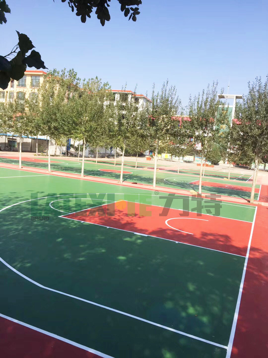 银川惠农区第五小学-硅PU球场